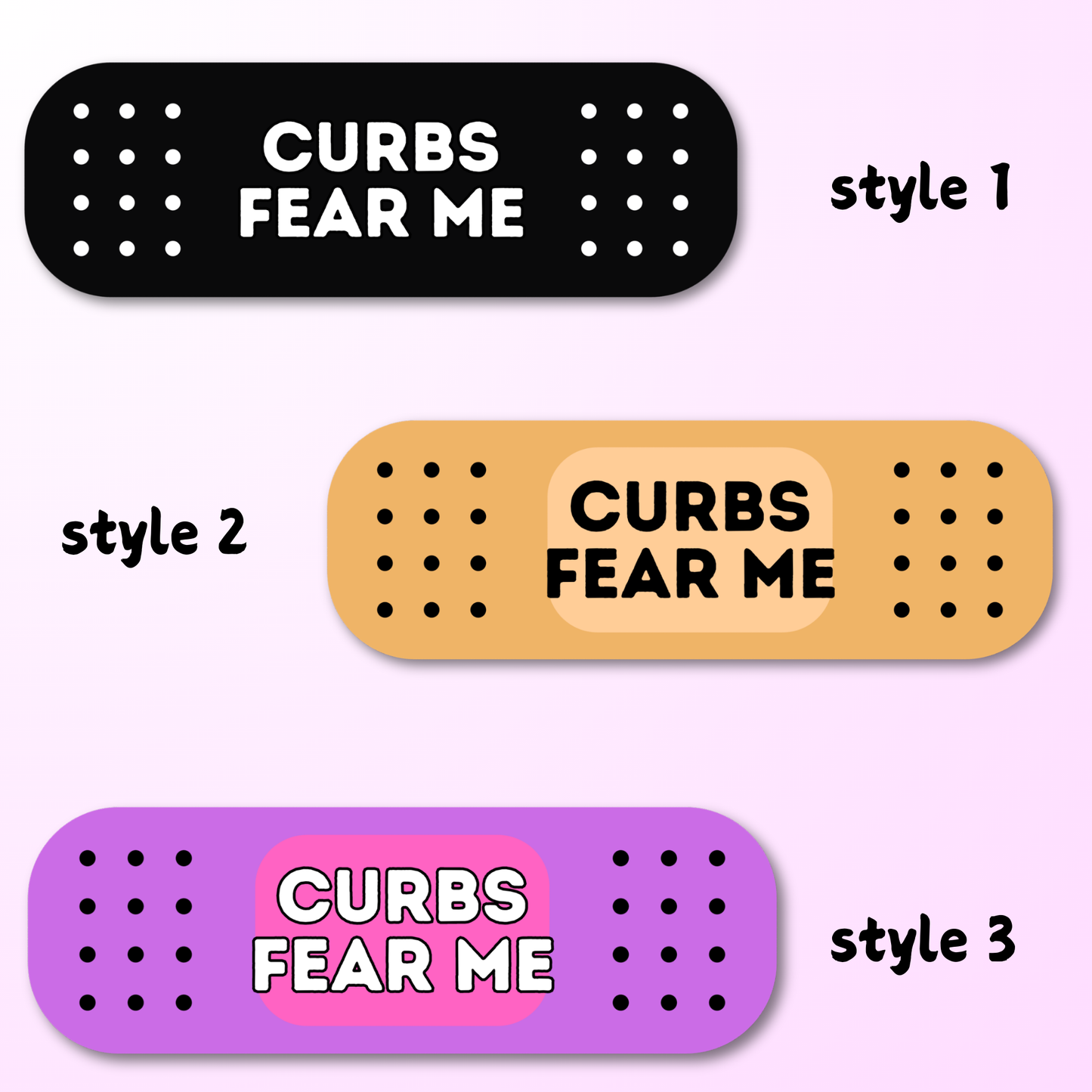 Curbs fear me bandaid