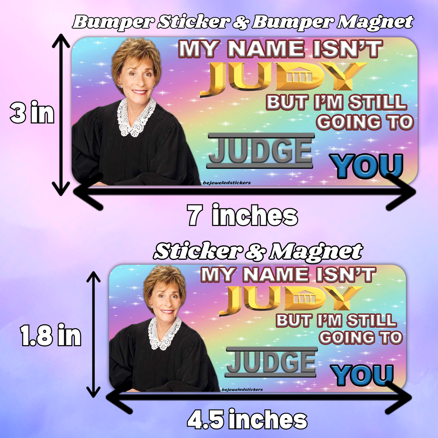 My Name Isn't Judy, But I'm Still Going To Judge You