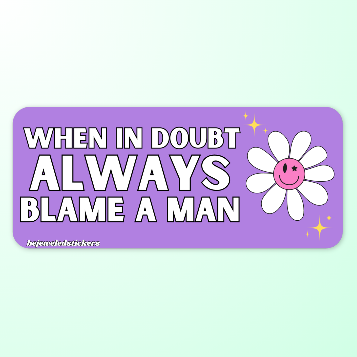 When in doubt, always blame a man