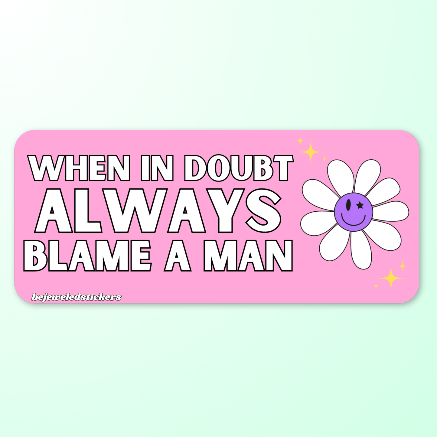 When in doubt, always blame a man