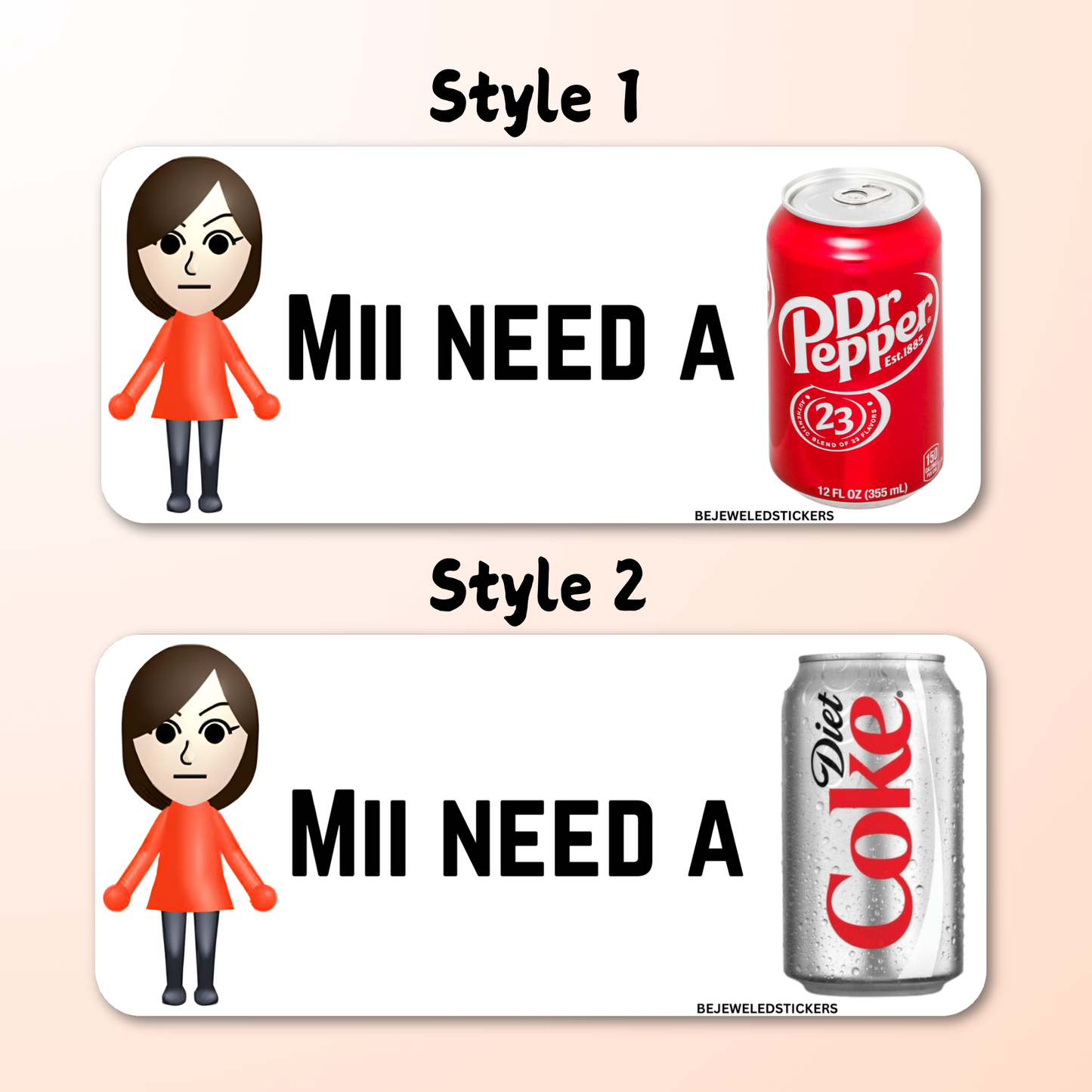 mii need a dr pepper/ diet coke