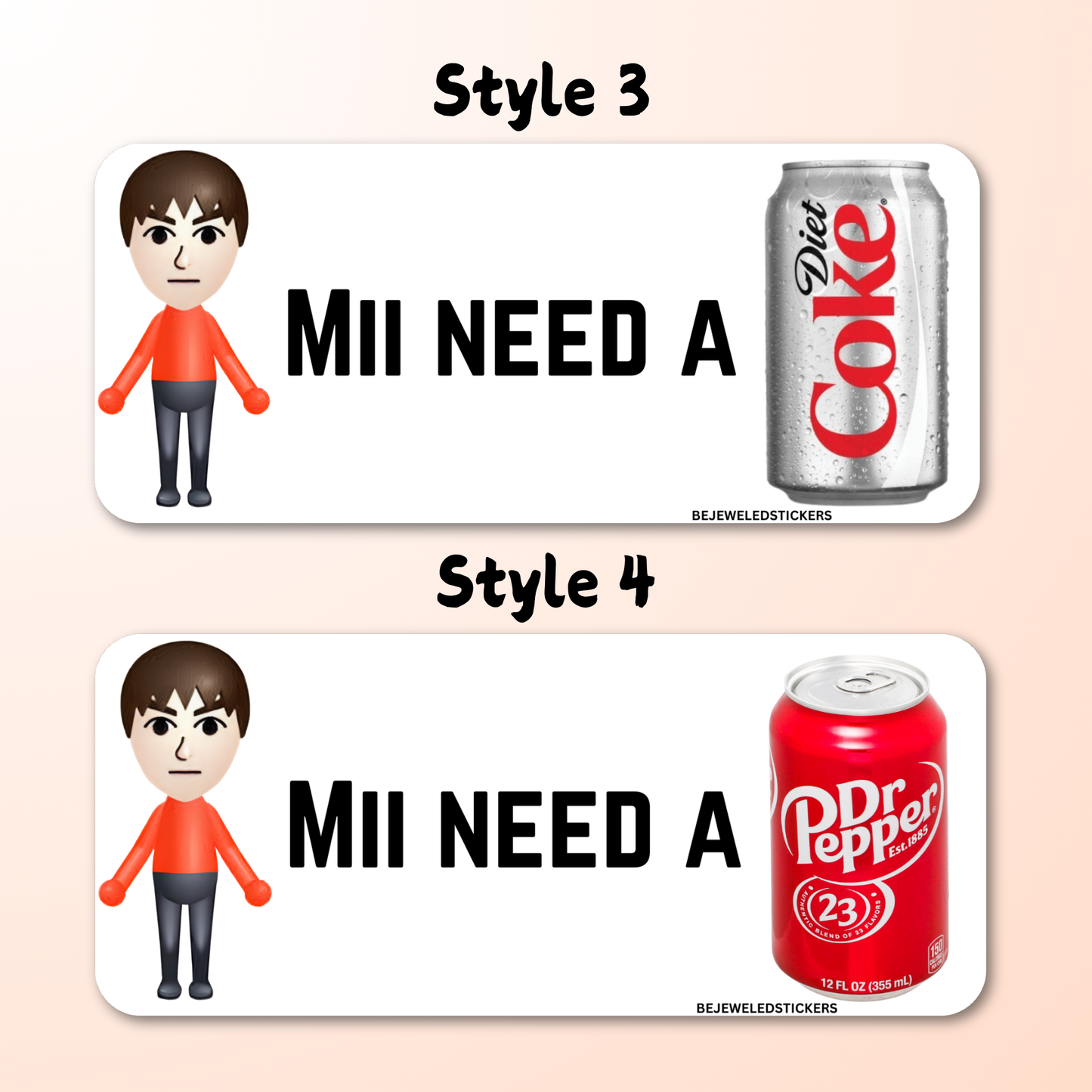 mii need a dr pepper/ diet coke