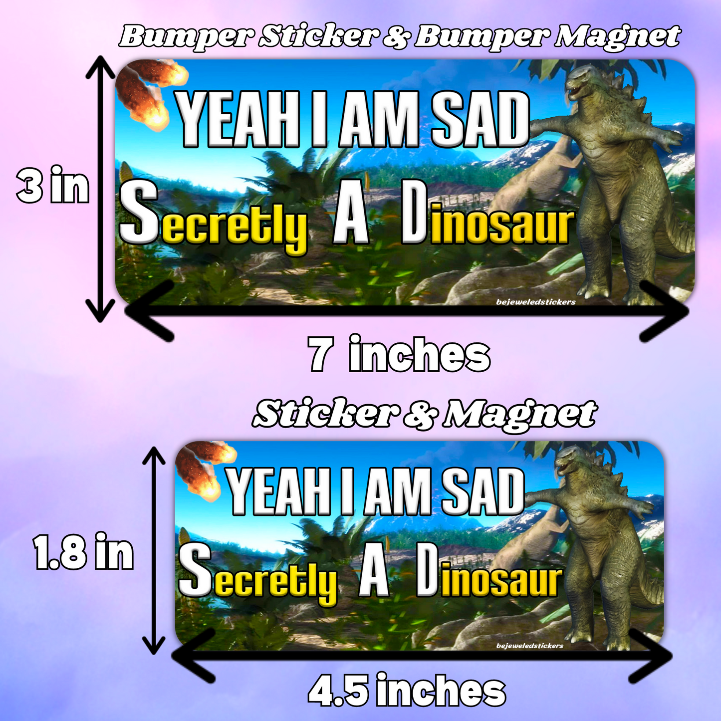 Yeah I Am Sad, Secretly A Dinosaur