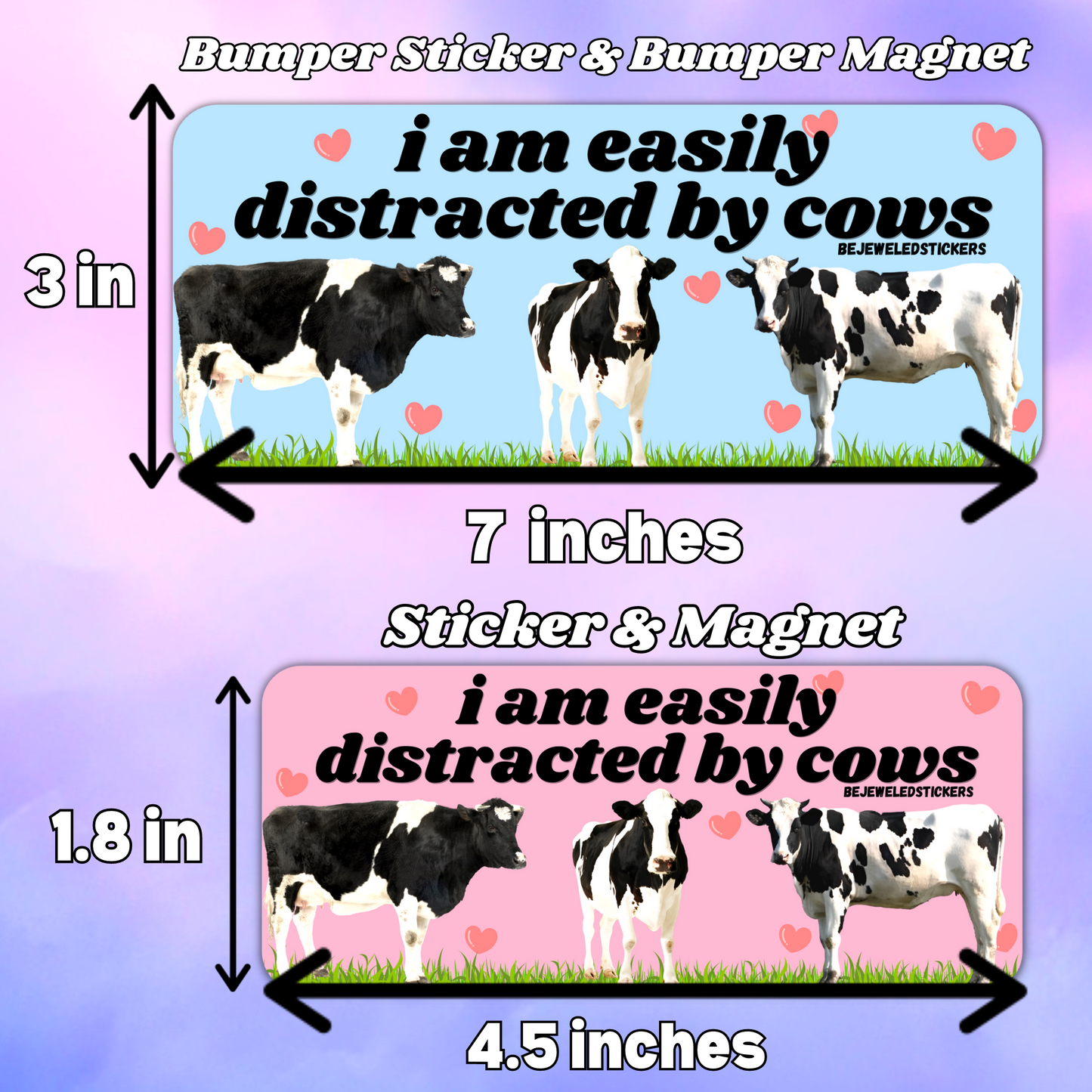 I am easily distracted by cows