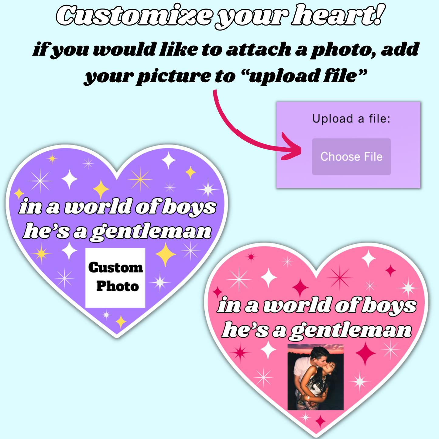 in a world full of boys he's a gentleman customizable photo