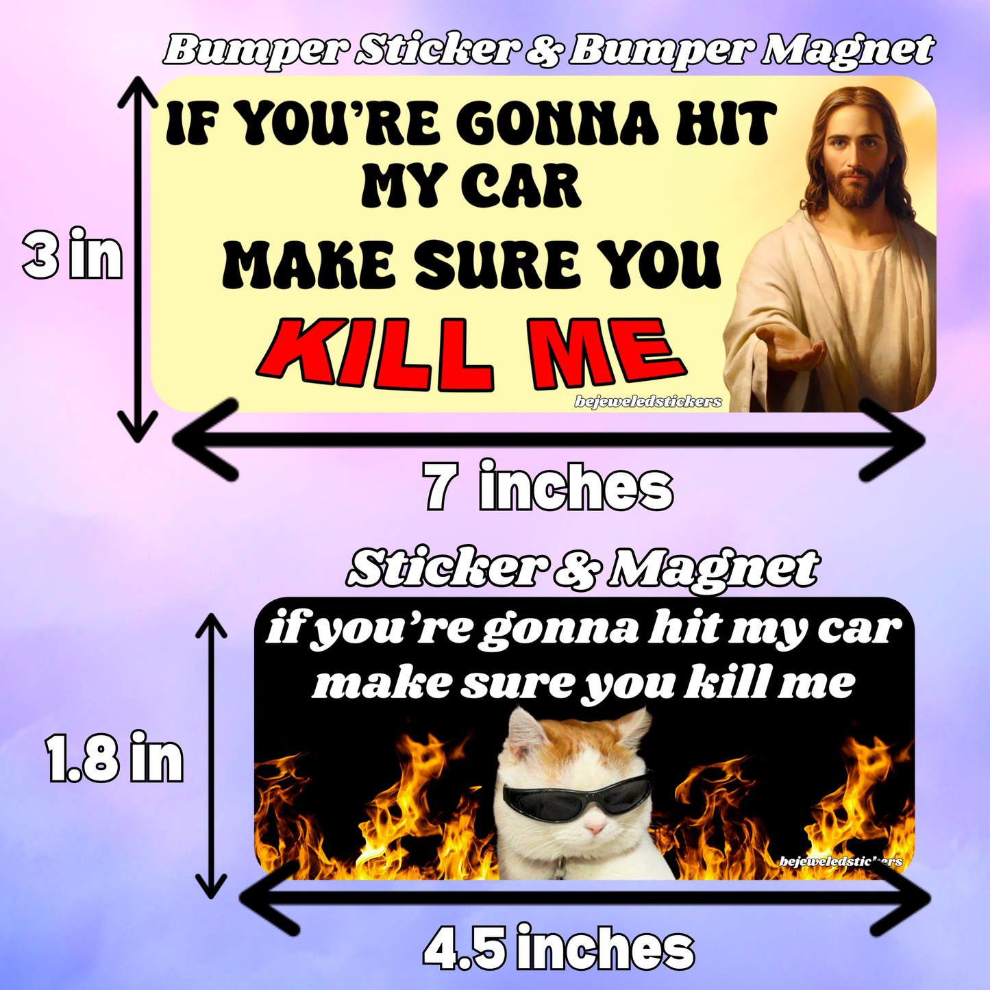 if you're gonna hit my car, make sure you kill me