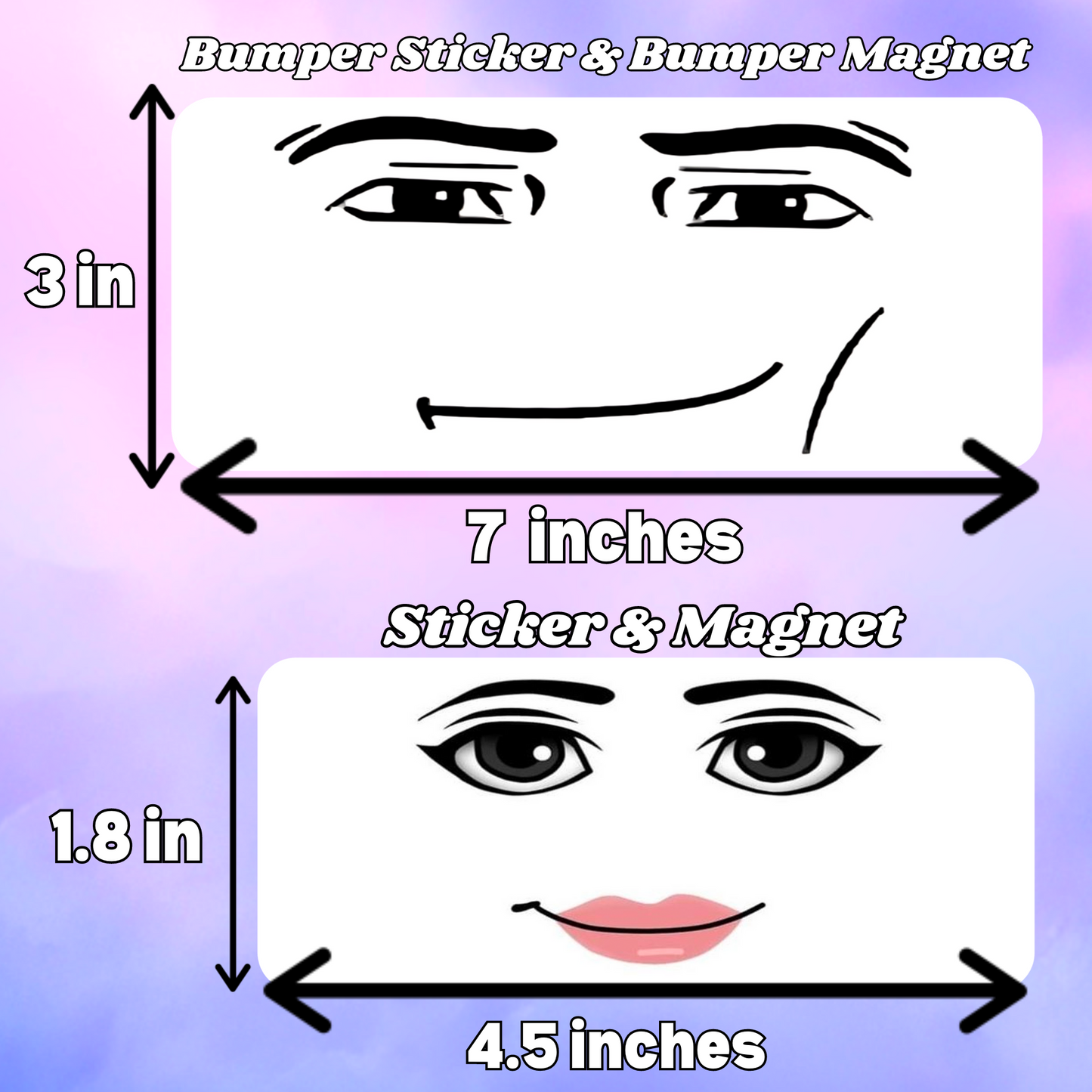 Roblox man & woman face