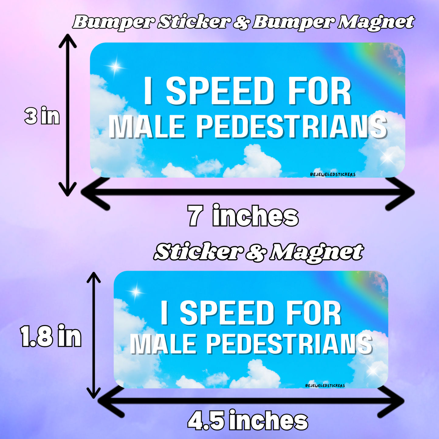 i speed for male pedestrians
