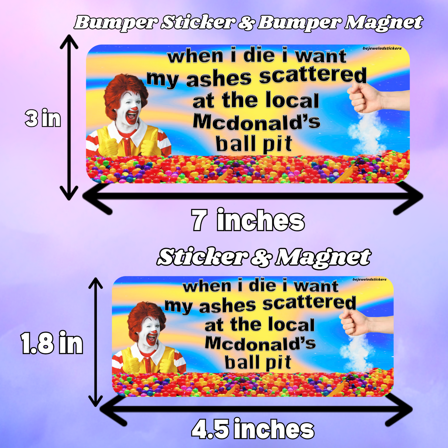 When I Die, I Want My Ashes Scattered At The Local Mcdonald's Ball Pit