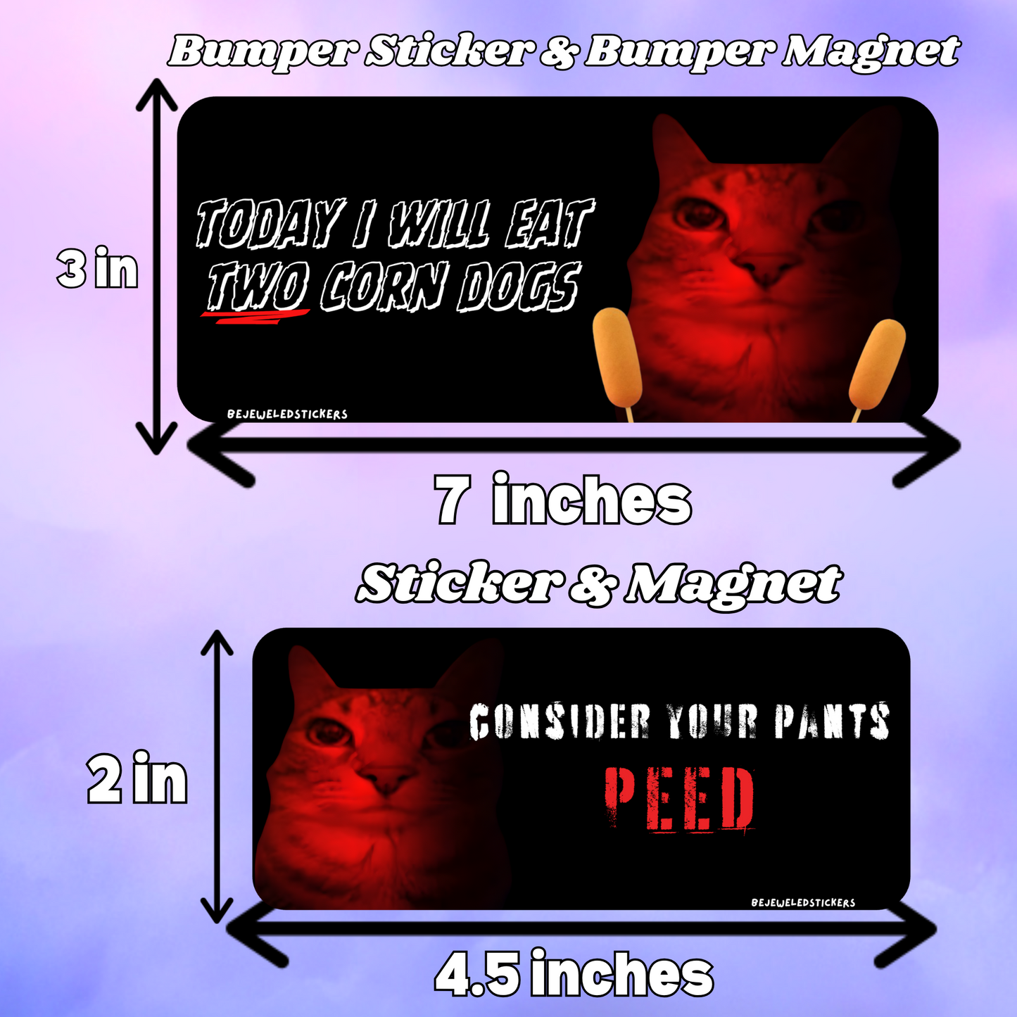 consider your pants peed / corndogs / customizable text