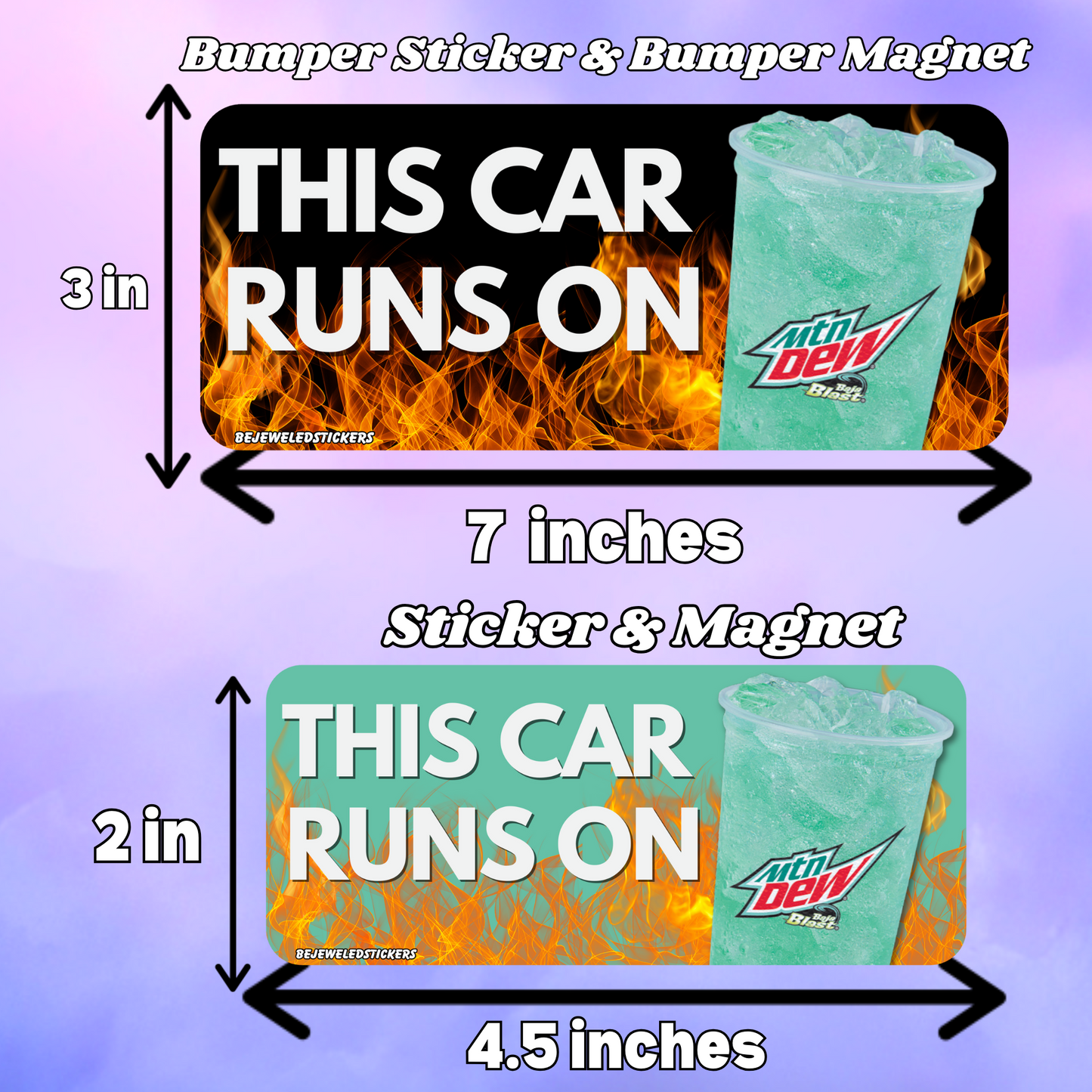 this car runs on baja blast