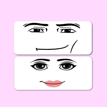 Roblox man & woman face