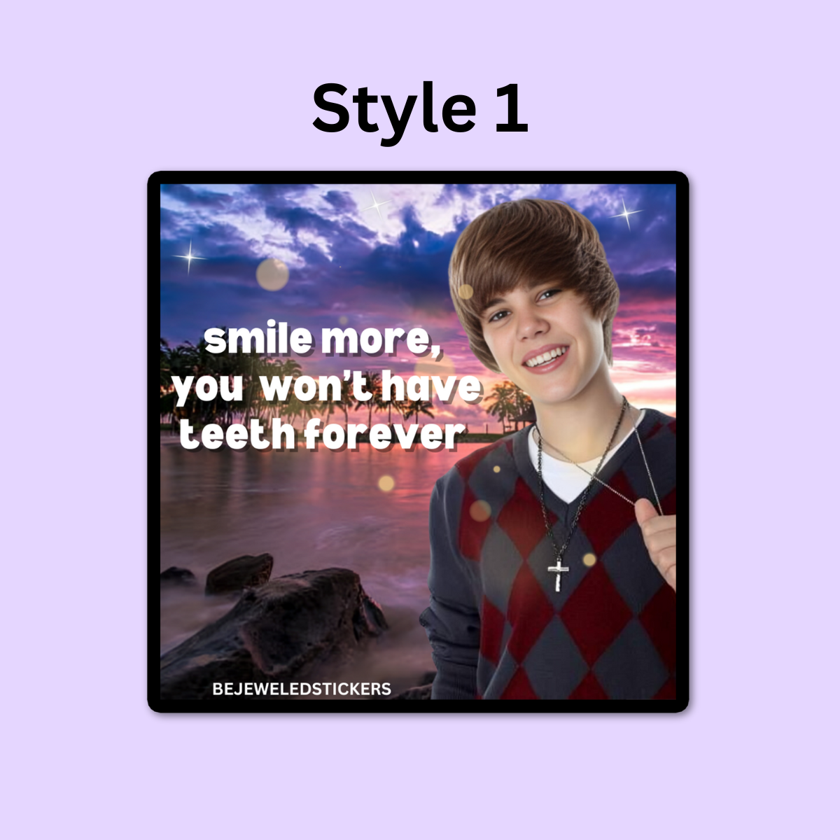 Justin Bieber Memes – bejeweled stickers