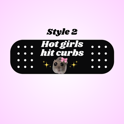 hot girls hit curbs hamster bandaid