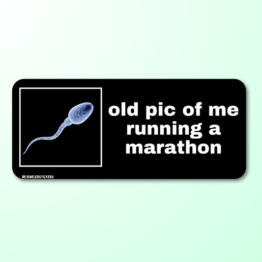 old pic of me running a marathon