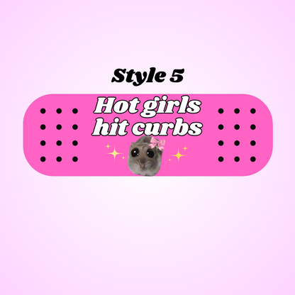 hot girls hit curbs hamster bandaid