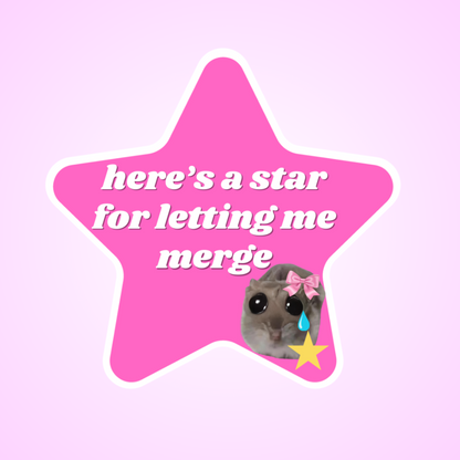 here's a star for letting me merge hamster