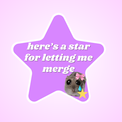 here's a star for letting me merge hamster