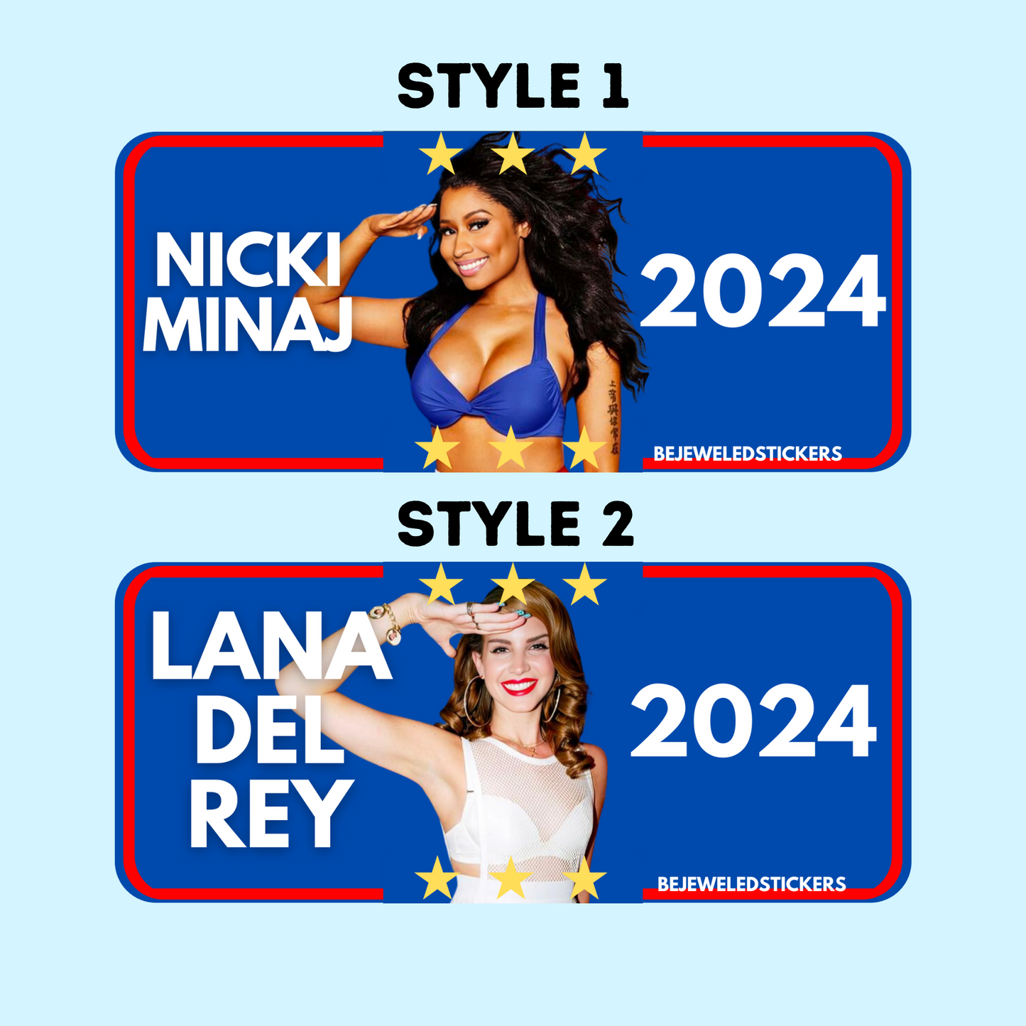 2024 Customizable text and photo Sticker & Magnet