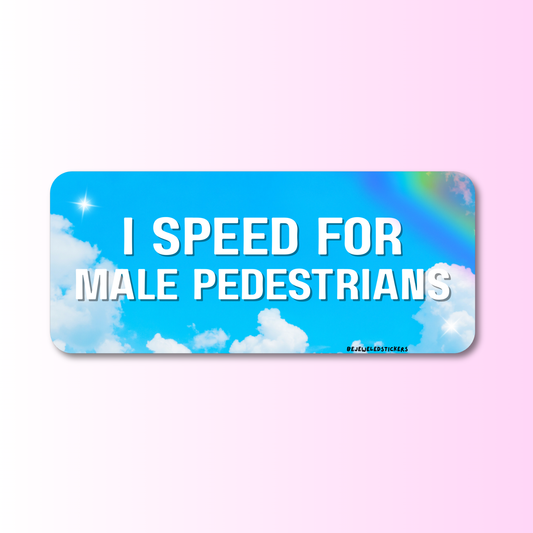 i speed for male pedestrians