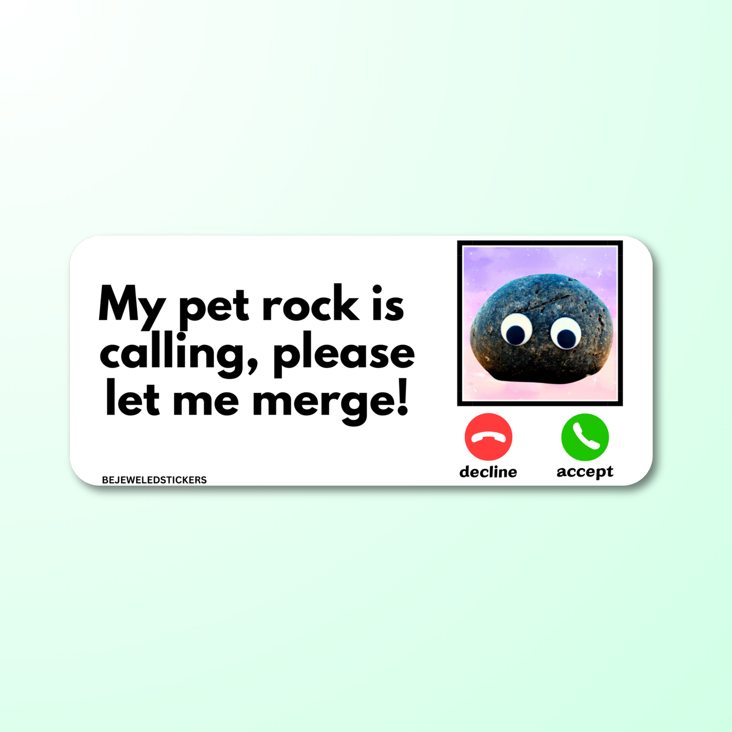 my pet rock is calling, please let me merge
