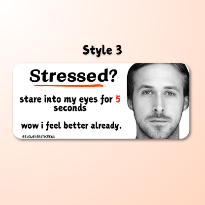 stressed? stare into my eyes for 5 seconds