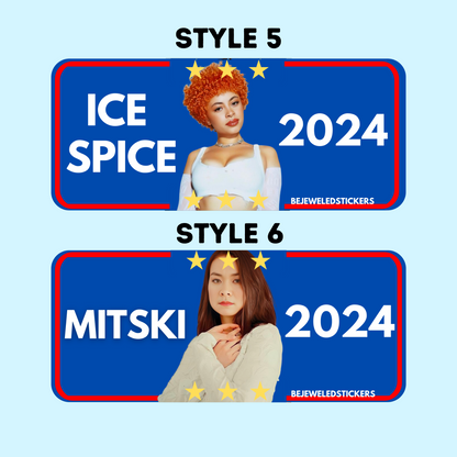 2024 Customizable text and photo Sticker & Magnet