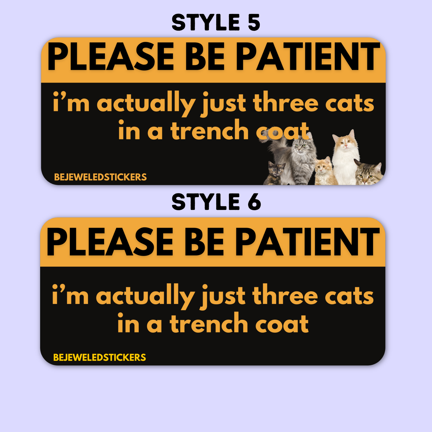 Please be patient, i'm just three dogs in a trench coat