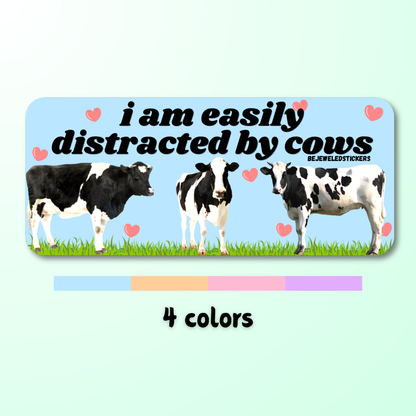 I am easily distracted by cows