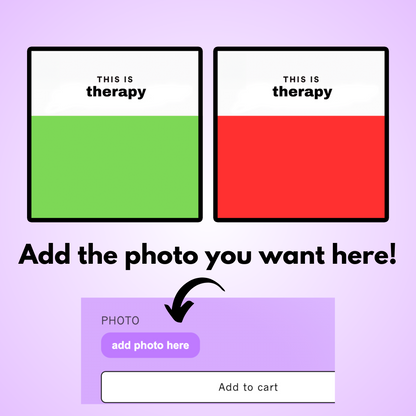 This is therapy customizable photo sticker & magnet