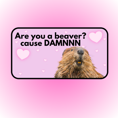 are you a beaver? cause DAMNN