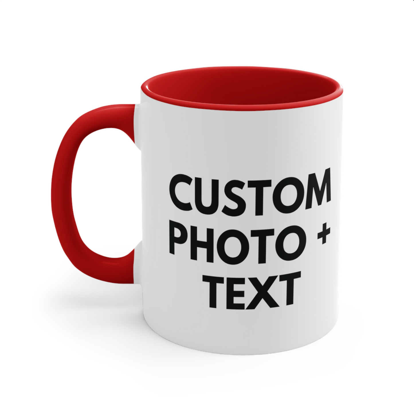 Custom photo & Custom text mug