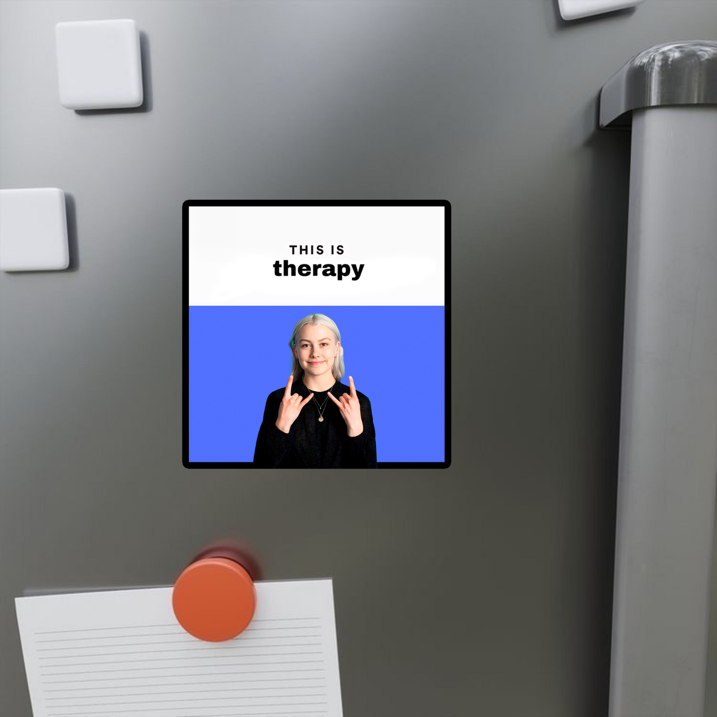 This is therapy customizable photo sticker & magnet