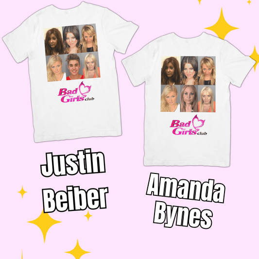 Bad Girls Club Baddie Mugshots (Justin Beiber & Amanda Bynes) - bejeweled stickers