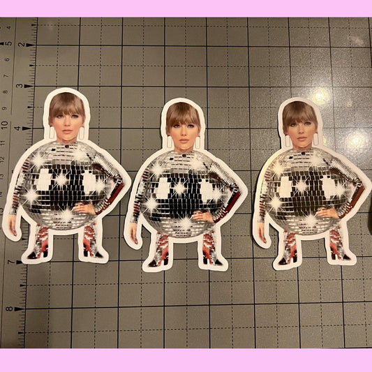 Taylor Swift Mirrorball High Quality Glossy Sticker - bejeweled stickers